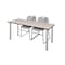 Kee Rectangle Tables > Training Tables > Kee Table & Chair Sets, 66 W, 24 L, 29 H, Maple MT6624PLBPCM44GY - alternate 1